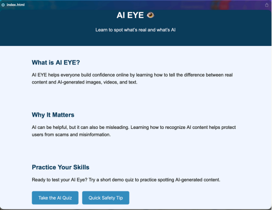 AI Eye project cover